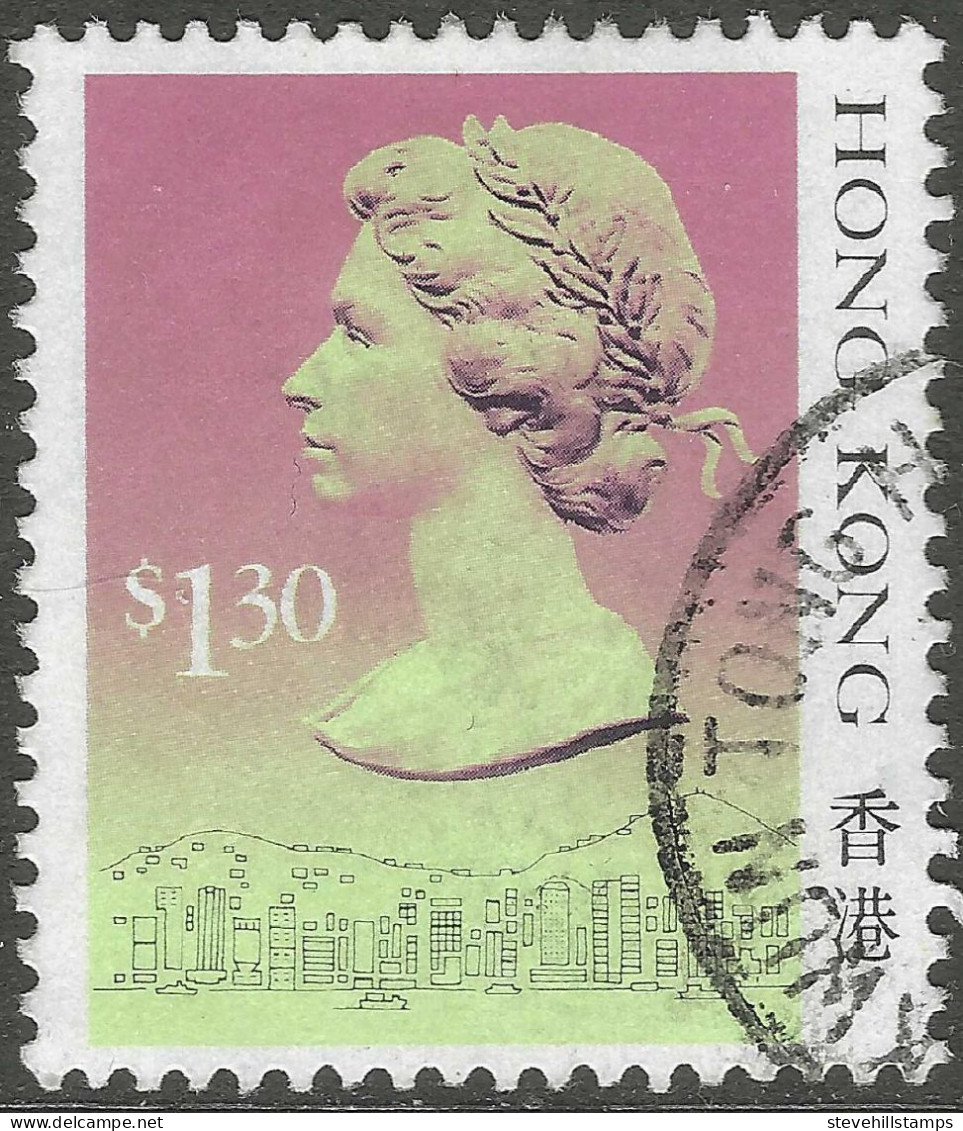 Hong Kong. 1987 QEII. $1.30 Used. No Date Imprint. SG 608 - Gebruikt