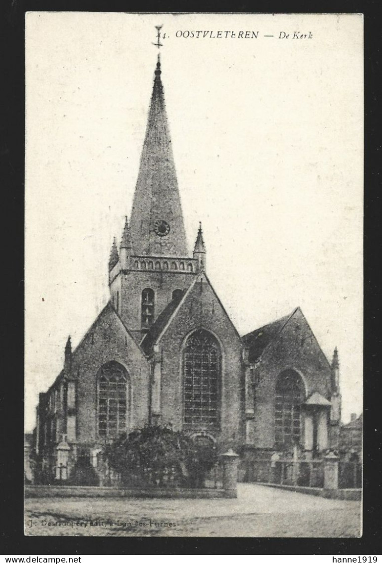 Oostvleteren De Kerk 1918 Vleteren Htje - Vleteren