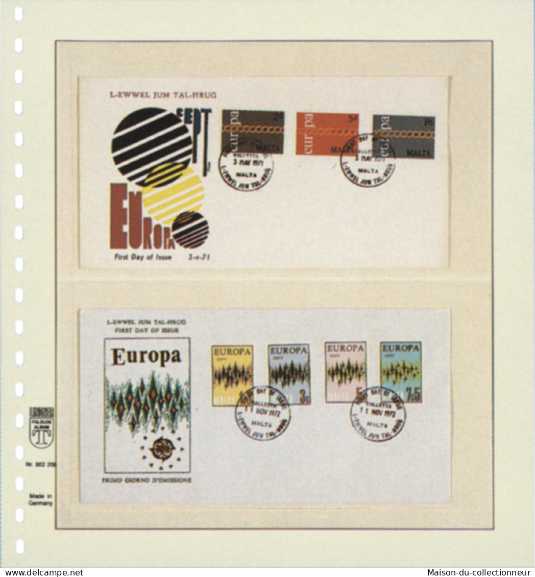 Paquet De 10 Feuilles Neutres Lindner-T 2 Bandes 114 Mm Et 115 Mm - De Bandas