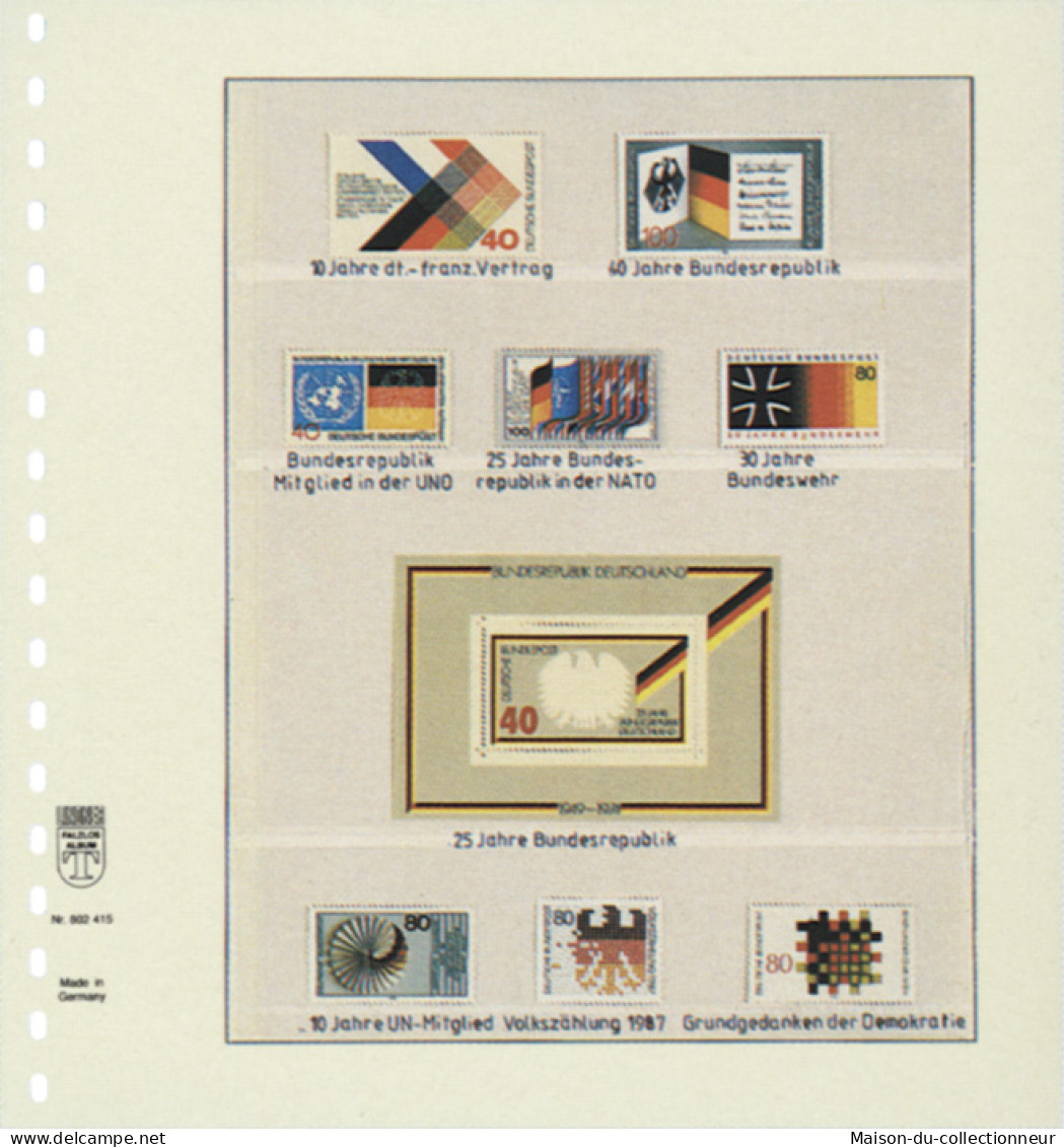 Paquet De 10 Feuilles Neutres Lindner-T 4 Bandes 41 Mm,92 Mm,43 Mm Et 44 Mm - Für Klemmbinder