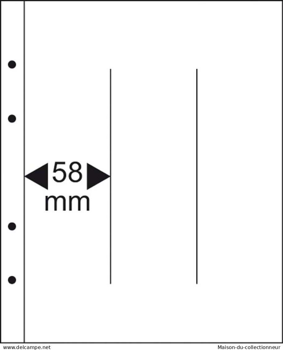 Lot De 10 Feuilles Lindner Pour Publica M COLOR Couleur:Noir - NbreCompartiment:2/122 Mm - Voor Bandjes