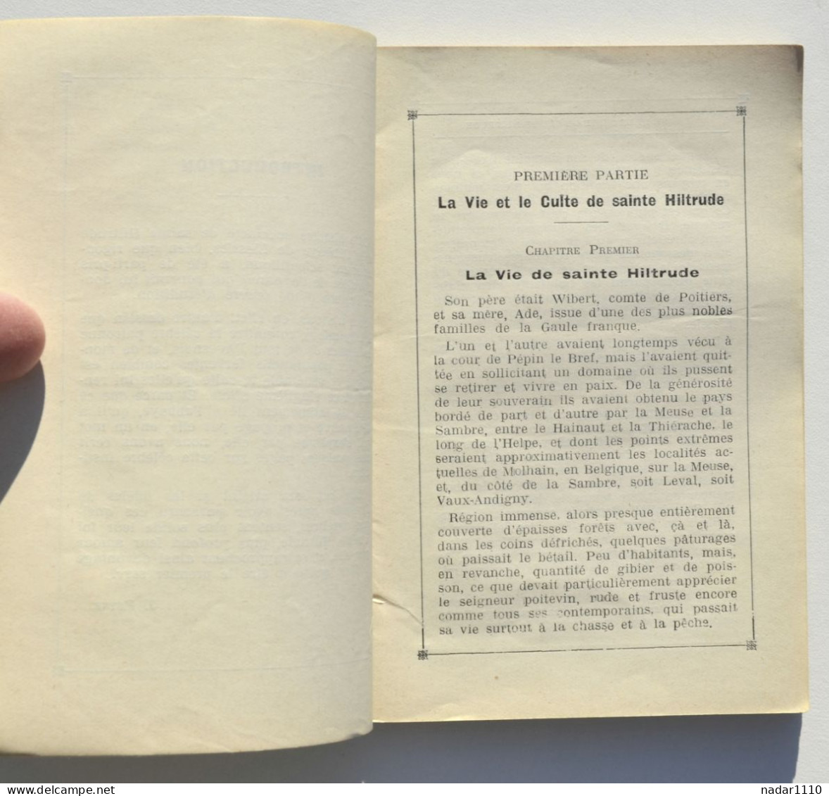 Sainte Hiltrude, Sa Vie Et Son Culte, Avec Une Notice Sur L'Abbaye De Liessies - Chanoine J. Peter, Lille 1934 - Picardie - Nord-Pas-de-Calais