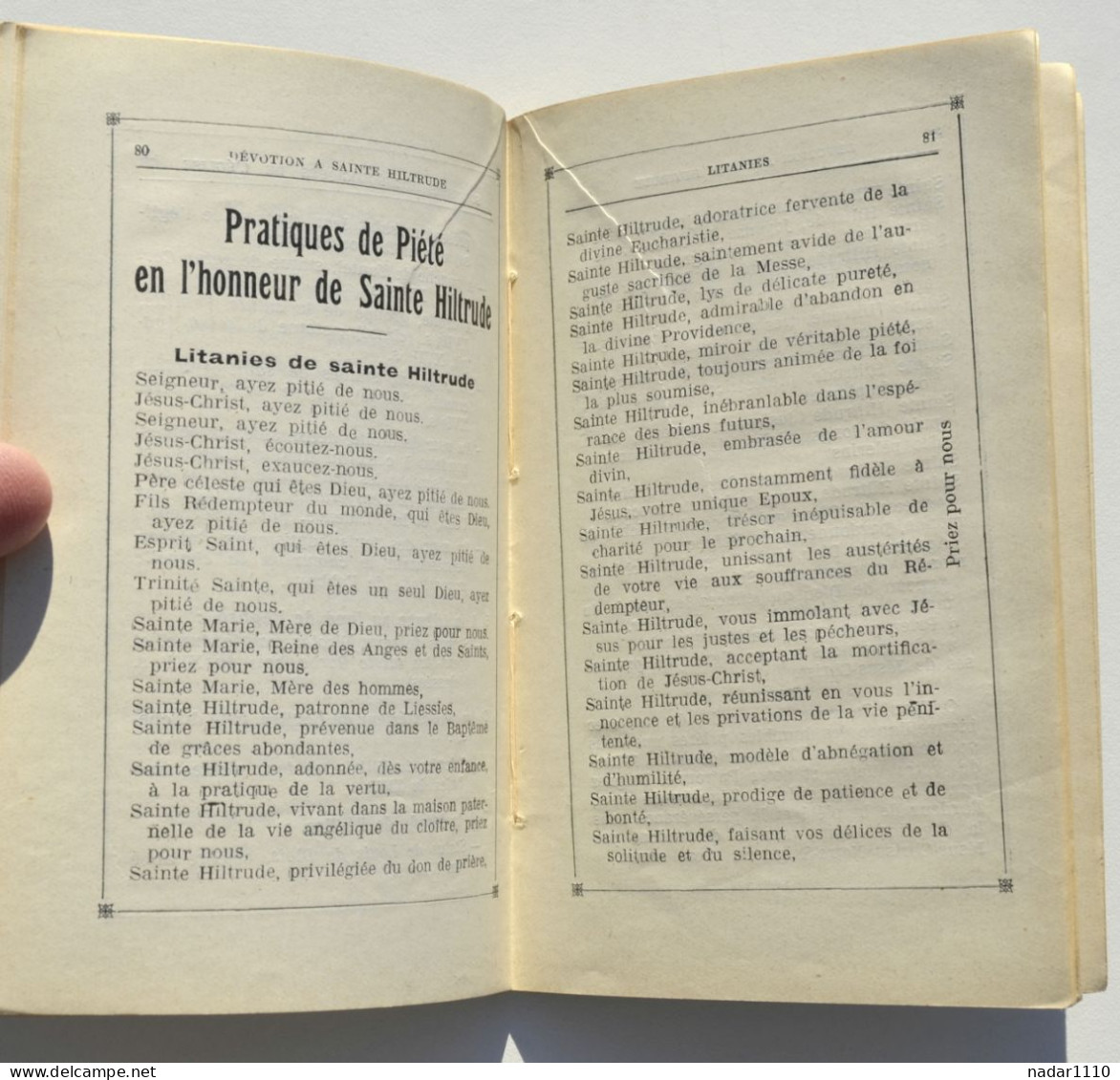 Sainte Hiltrude, sa Vie et son Culte, avec une notice sur l'Abbaye de Liessies - Chanoine J. Peter, Lille 1934