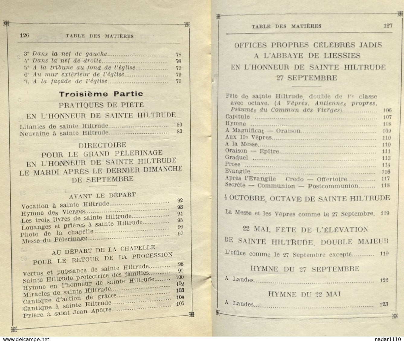 Sainte Hiltrude, sa Vie et son Culte, avec une notice sur l'Abbaye de Liessies - Chanoine J. Peter, Lille 1934