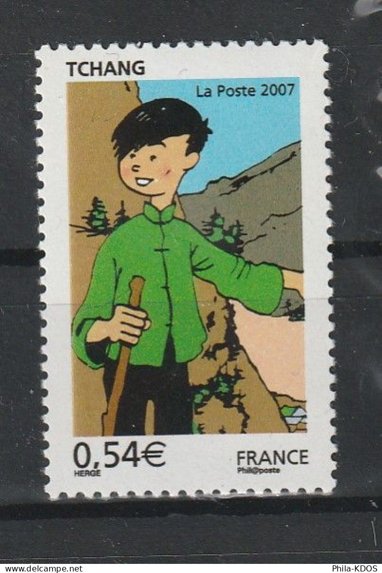 " LES VOYAGES DE TINTIN : LE CHINOIS TCHANG " Sur Timbre Neuf ** MNH De 2007 N° YT 4056. A SAISIR ! - Fumetti