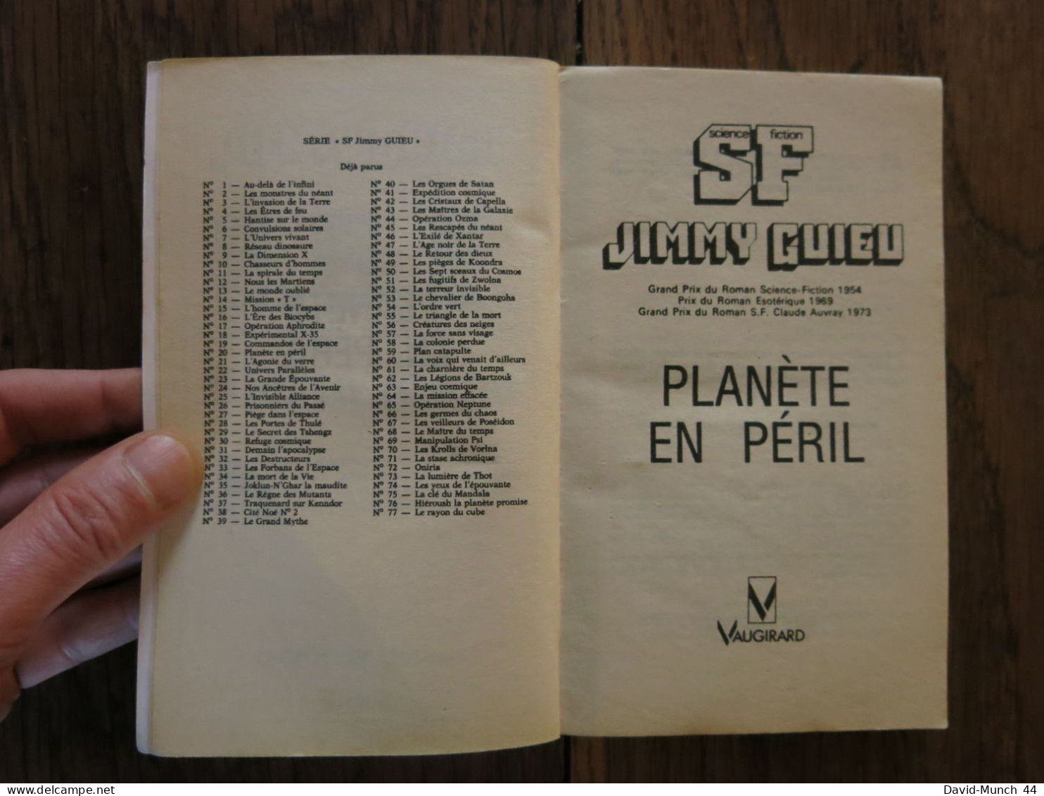 Planète En Péril De Jimmy Guieu. Paris, Vaugirard, Collection Science-fiction Jimmy Guieu N° 20. 1990 - Vaugirard