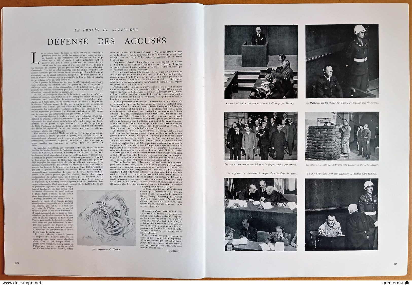 France Illustration N°27 06/04/1946 Jubilé de l'Aga Khan/Norvège/Vol à voile Marcelle Choisnet/Procès Nuremberg/Sarre