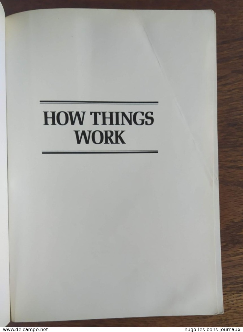 Livre En Anglais How Things Work ,a Guide To How Human-made And Living Things Function De Simon And Schuster_ - Sciences