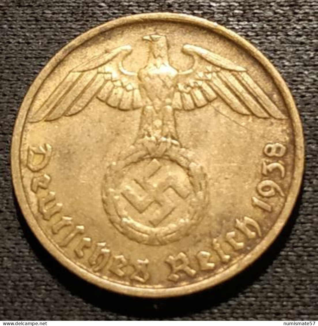 ALLEMAGNE - GERMANY - 5 REICHSPFENNIG 1938 D - Bronze-aluminium - KM 91 - 5 Reichspfennig