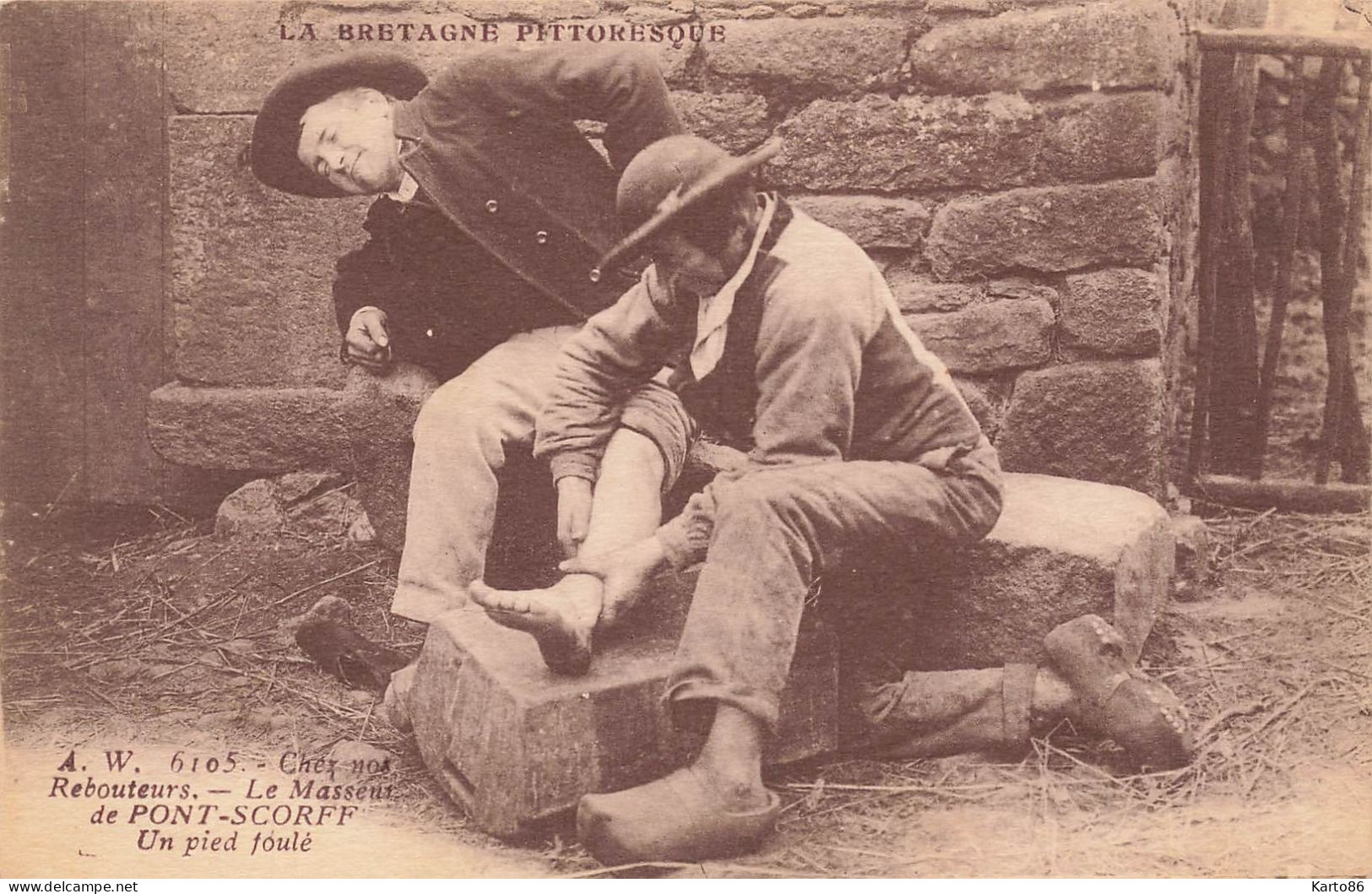 Pont Scorff * Le Rebouteux * Le Masseur , Un Pied Foulé * Médecine Santé Métier - Pont Scorff