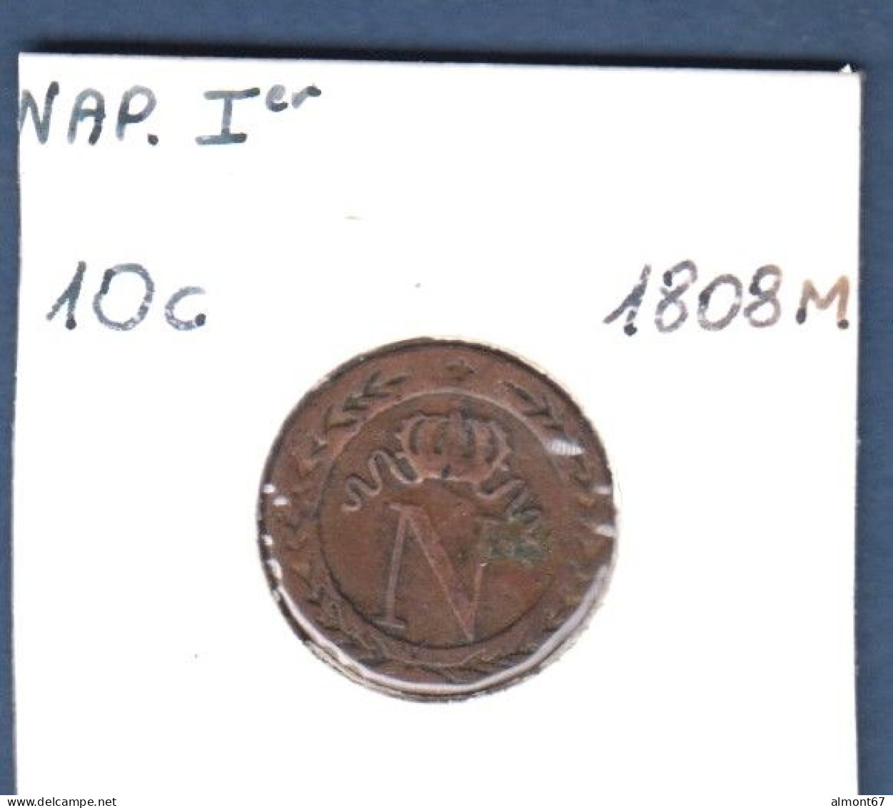 Napoléon Ier - 10 Cent 1808 M - 10 Centimes