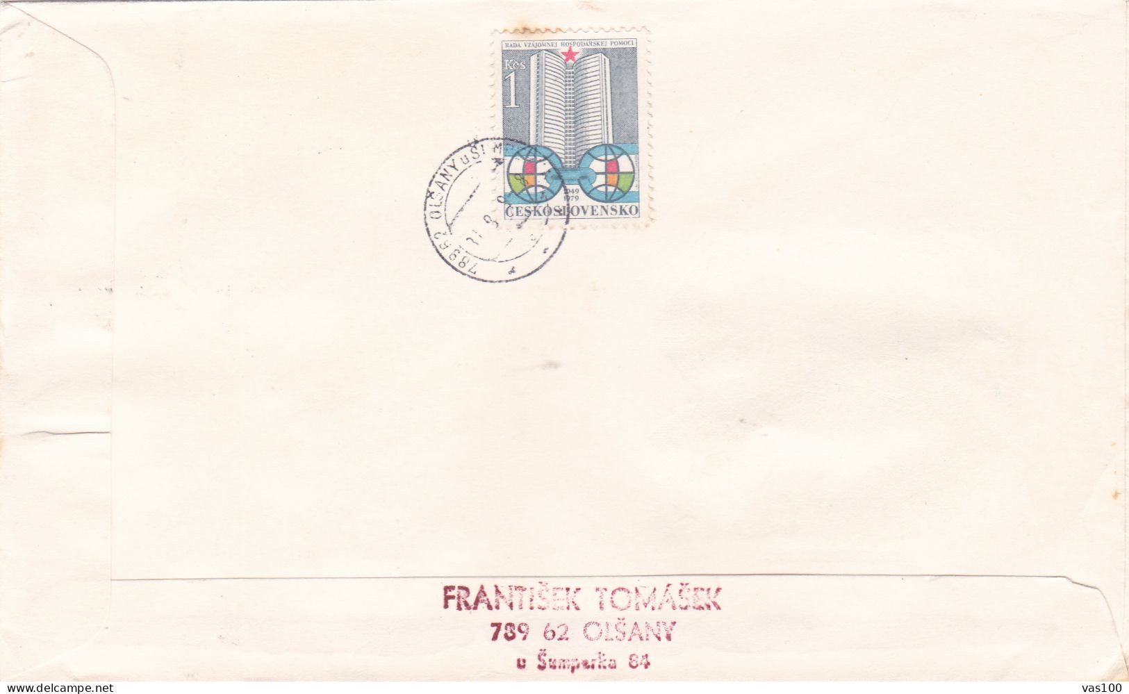 WORKERS 1979 COVERS FDC CIRCULATED Tchécoslovaquie - FDC
