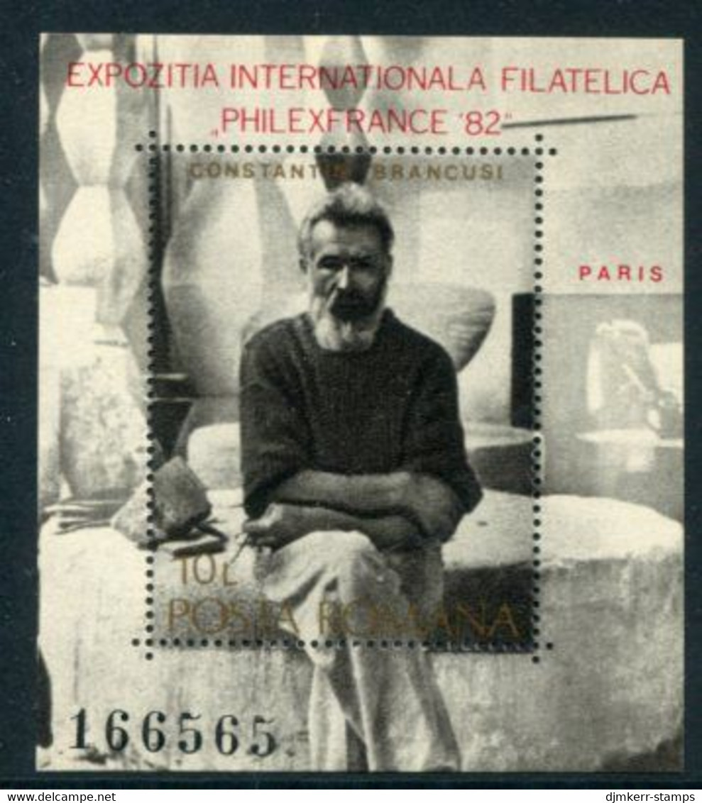 ROMANIA 1982 PHILEXFRANCE '89 Exhibition  Block MNH / ** .  Michel Block 188 - Unused Stamps