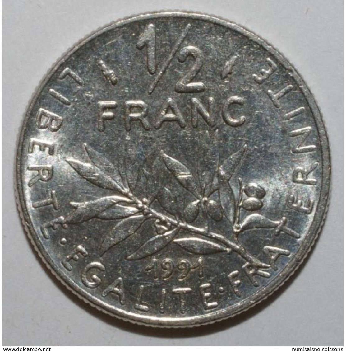 GADOURY 429 - 1/2 FRANC 1991 TYPE SEMEUSE - SUP - KM 931.1 - 1/2 Franc