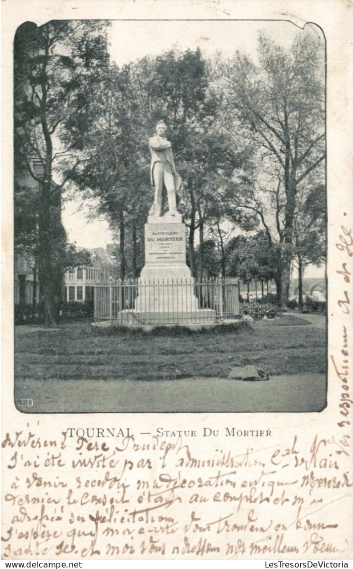 BELGIQUE - Tournai - Statue Du Mortier - Carte Postale Ancienne - Tournai