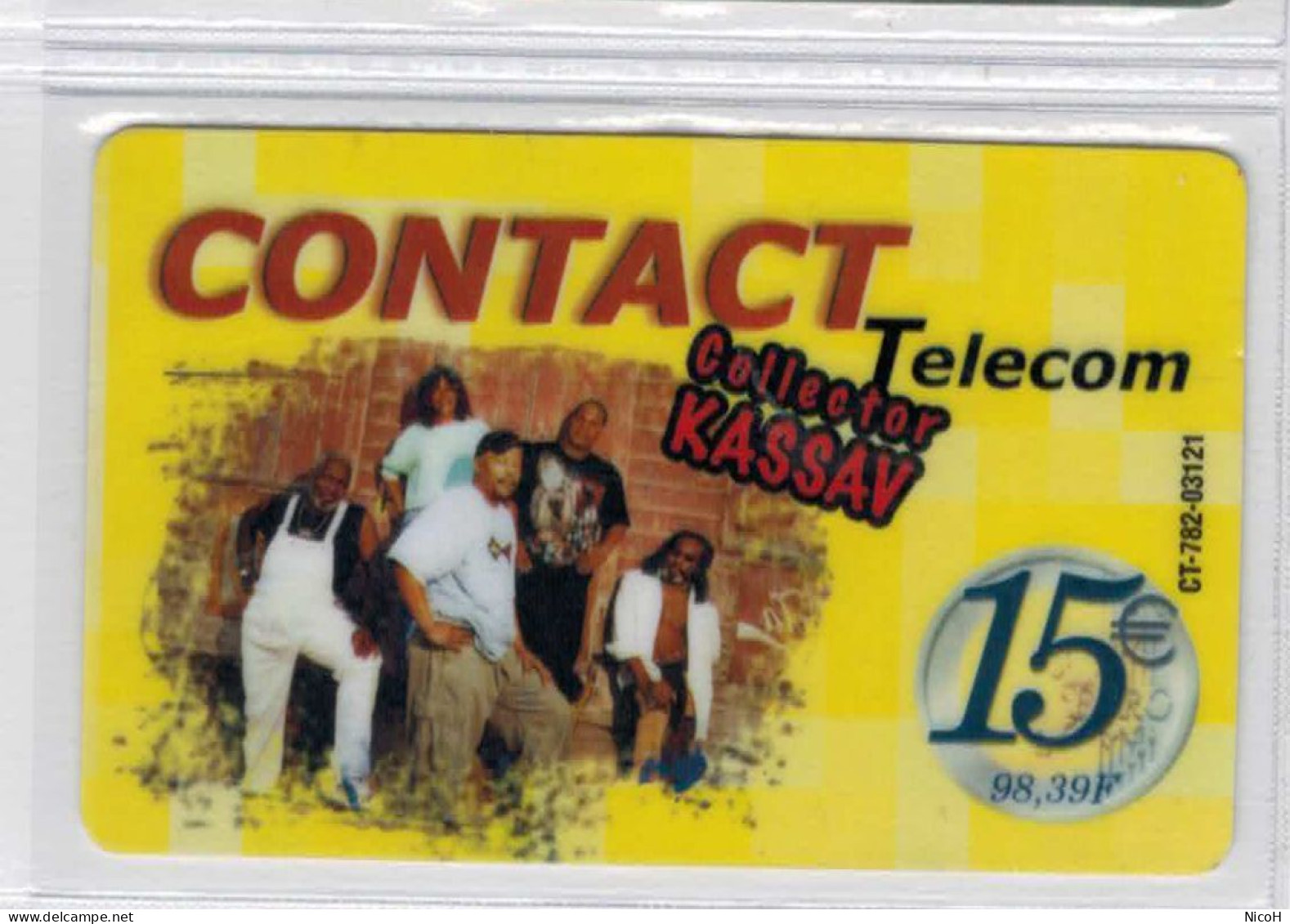 Carte à Code - Contact Telecom - KASSAV Photo Groupe - 15 € - RARE - Voir Scans - Antillen (Frans)