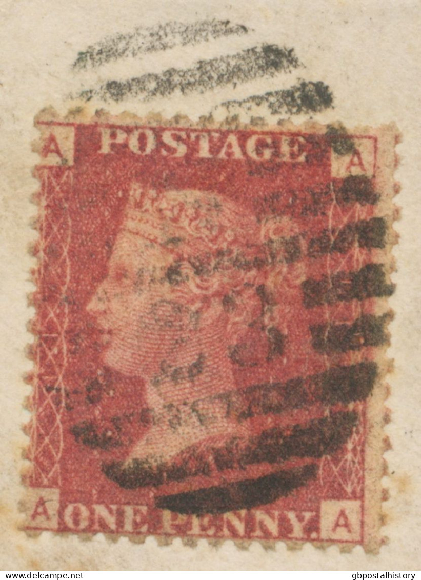 GB 1868, QV 1d Rose-red Pl.117 (AA) On Very Fine Cvr With Barred Duplex-cancel "LONDON-N / N / 23" (Northern District, D - Storia Postale