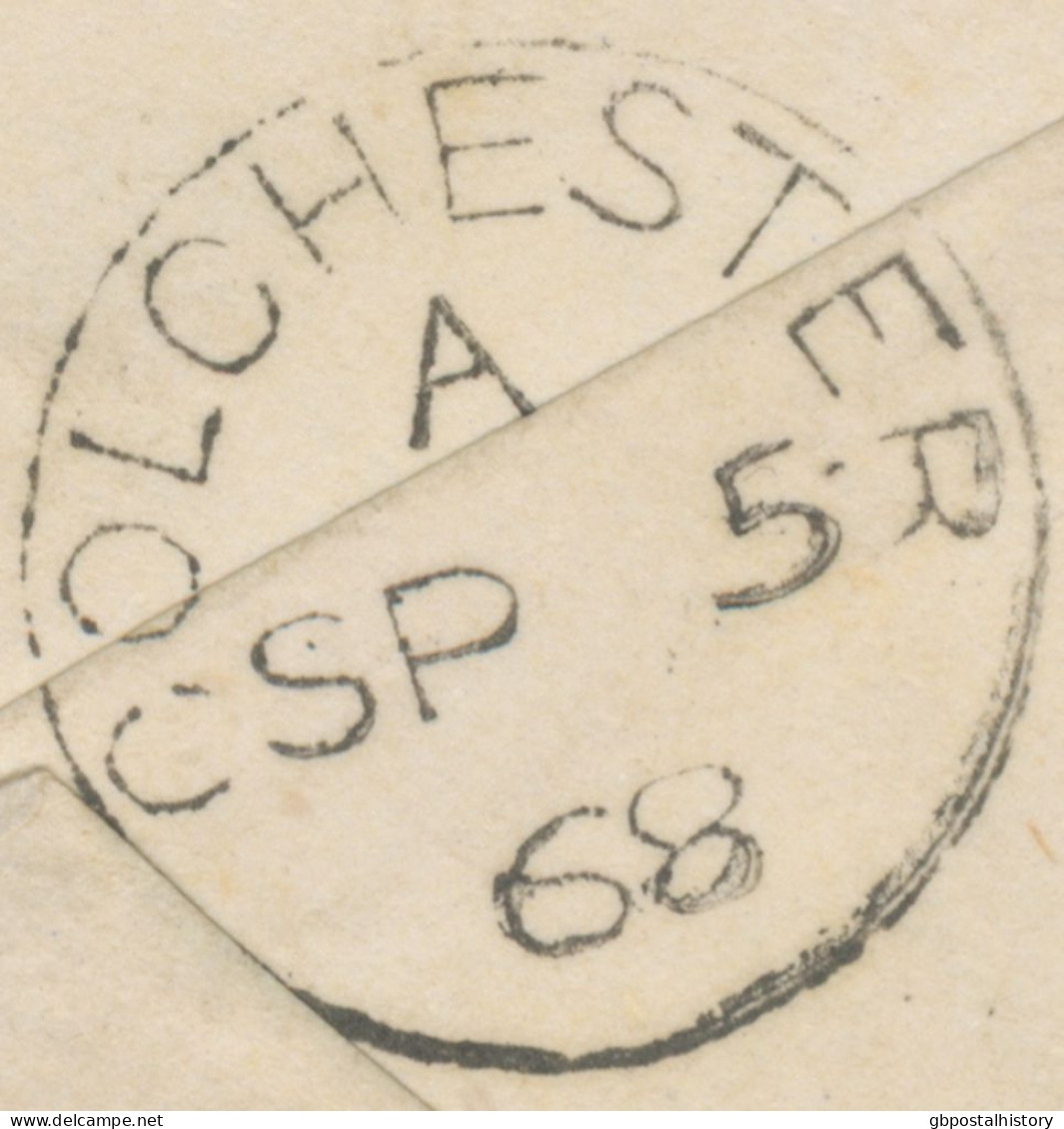 GB 1868, QV 1d Rose-red Pl.117 (AA) On Very Fine Cvr With Barred Duplex-cancel "LONDON-N / N / 23" (Northern District, D - Lettres & Documents