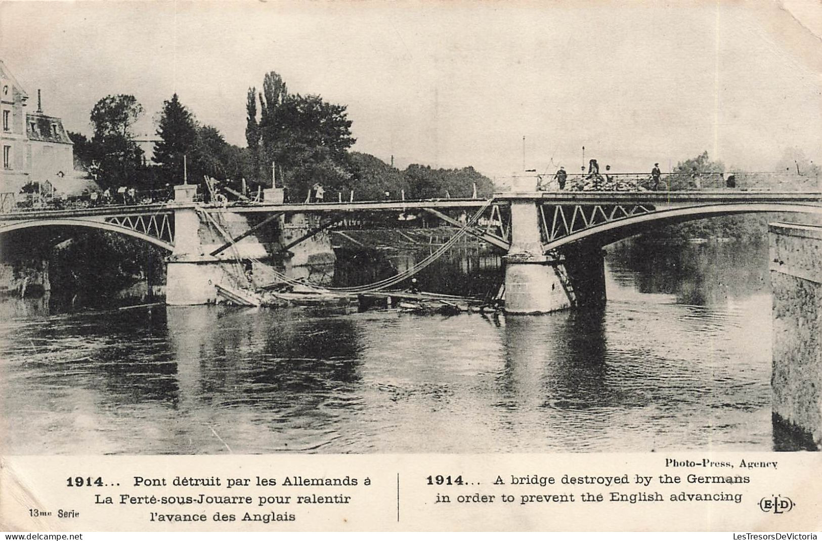 FRANCE - La Ferte Sous Jouarre - Pont Détruit Par Les Allemands - Carte Postale Ancienne - La Ferte Sous Jouarre