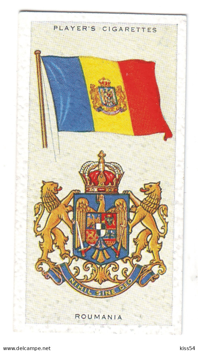 FL 13 - 36-a ROMANIA National Flag & Emblem, Imperial Tabacco - 67/36 Mm - Werbeartikel