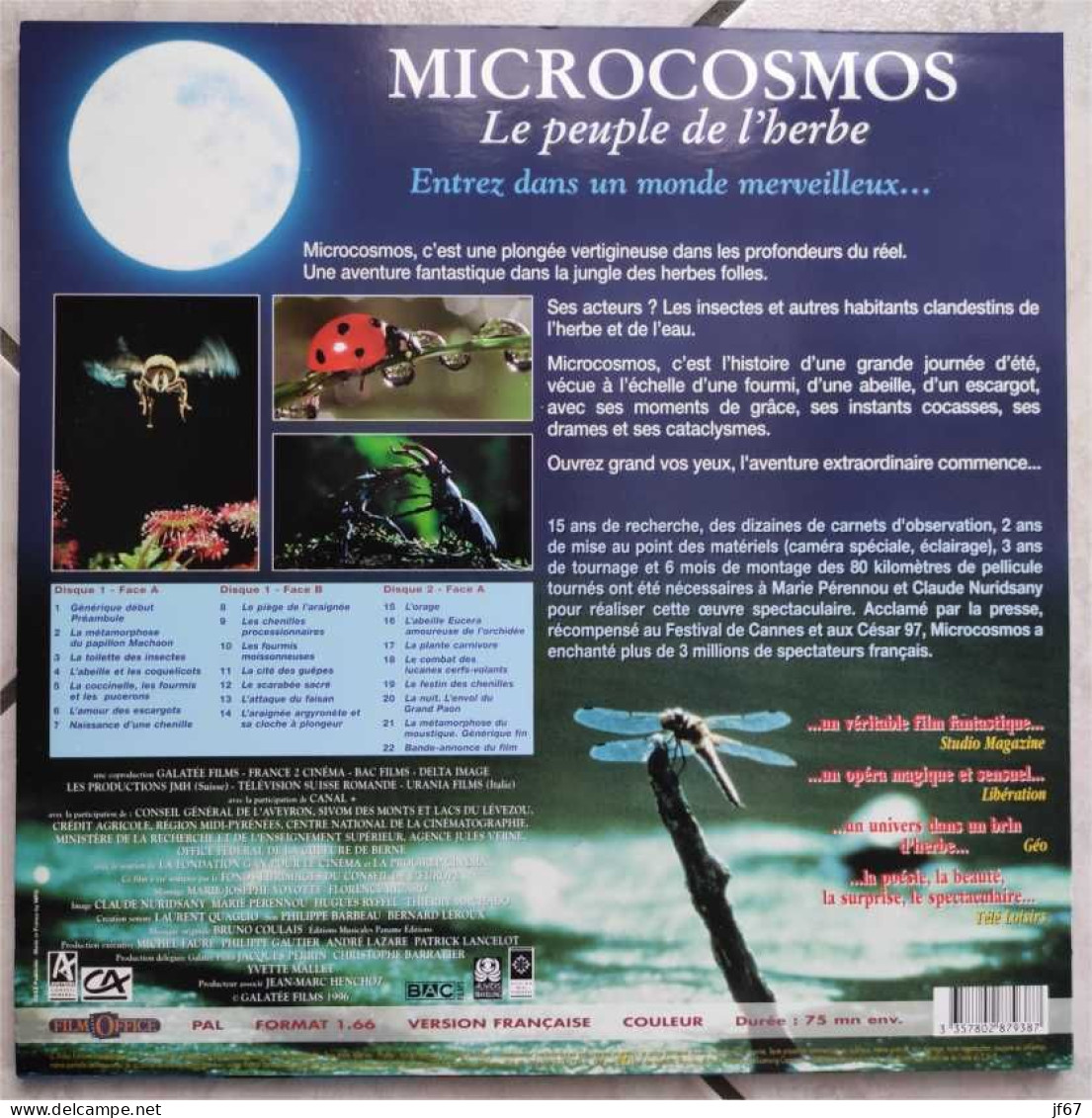 Microcosmos Le Peuple De L'herbe (double Laserdisc / LD) - Andere Formaten