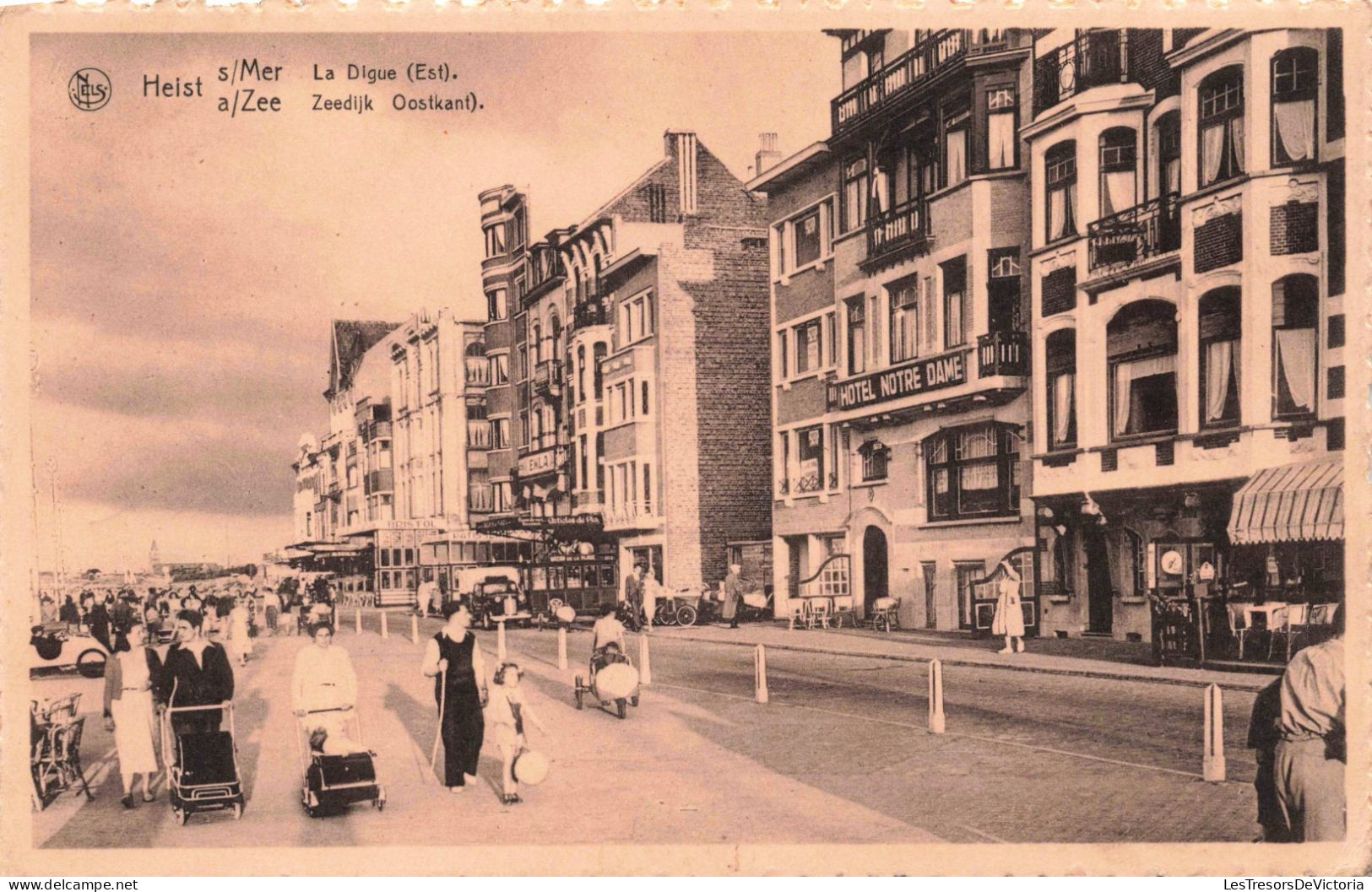 BELGIQUE - Heist Sur Mer - La Digue - Carte Postale Ancienne - Heist