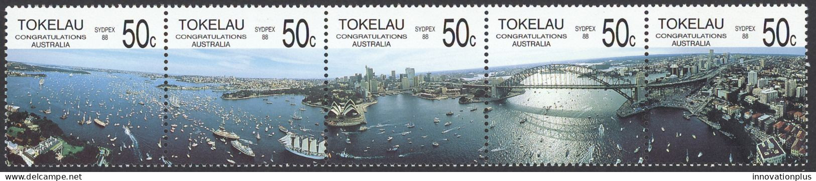 Tokelau Sc# 150 MH Strip/5 1998 SYDPEX '88 - Tokelau