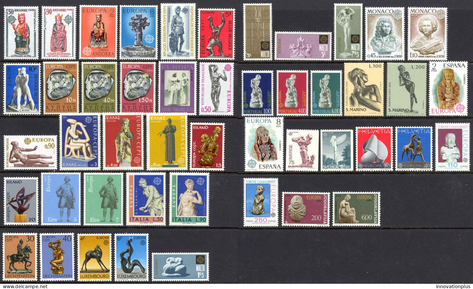 Europa 1974 MNH (a) Year Set  - 1974