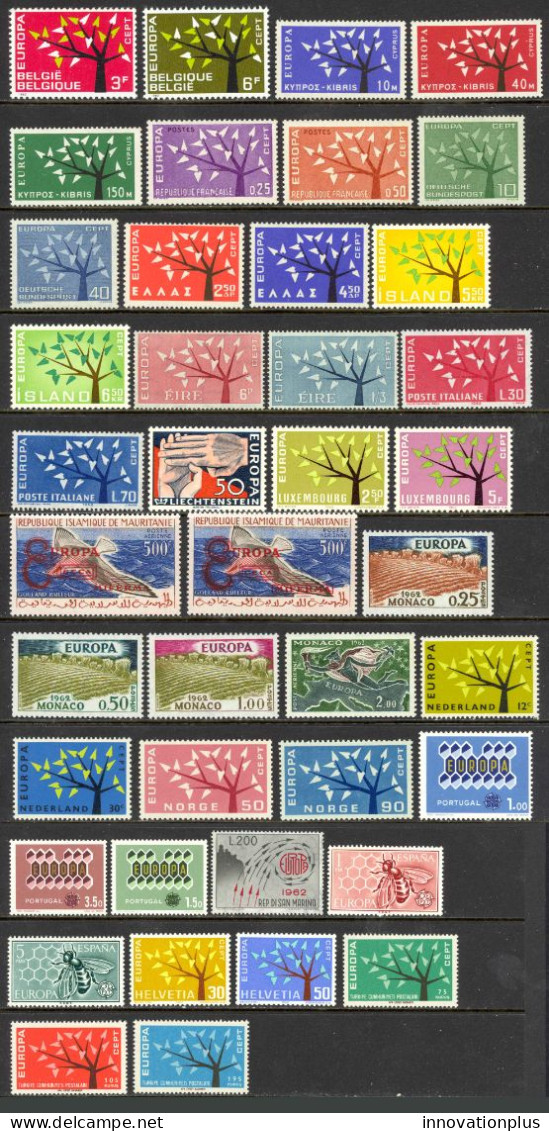 Europa 1962 MNH (a) Year Set  - 1962