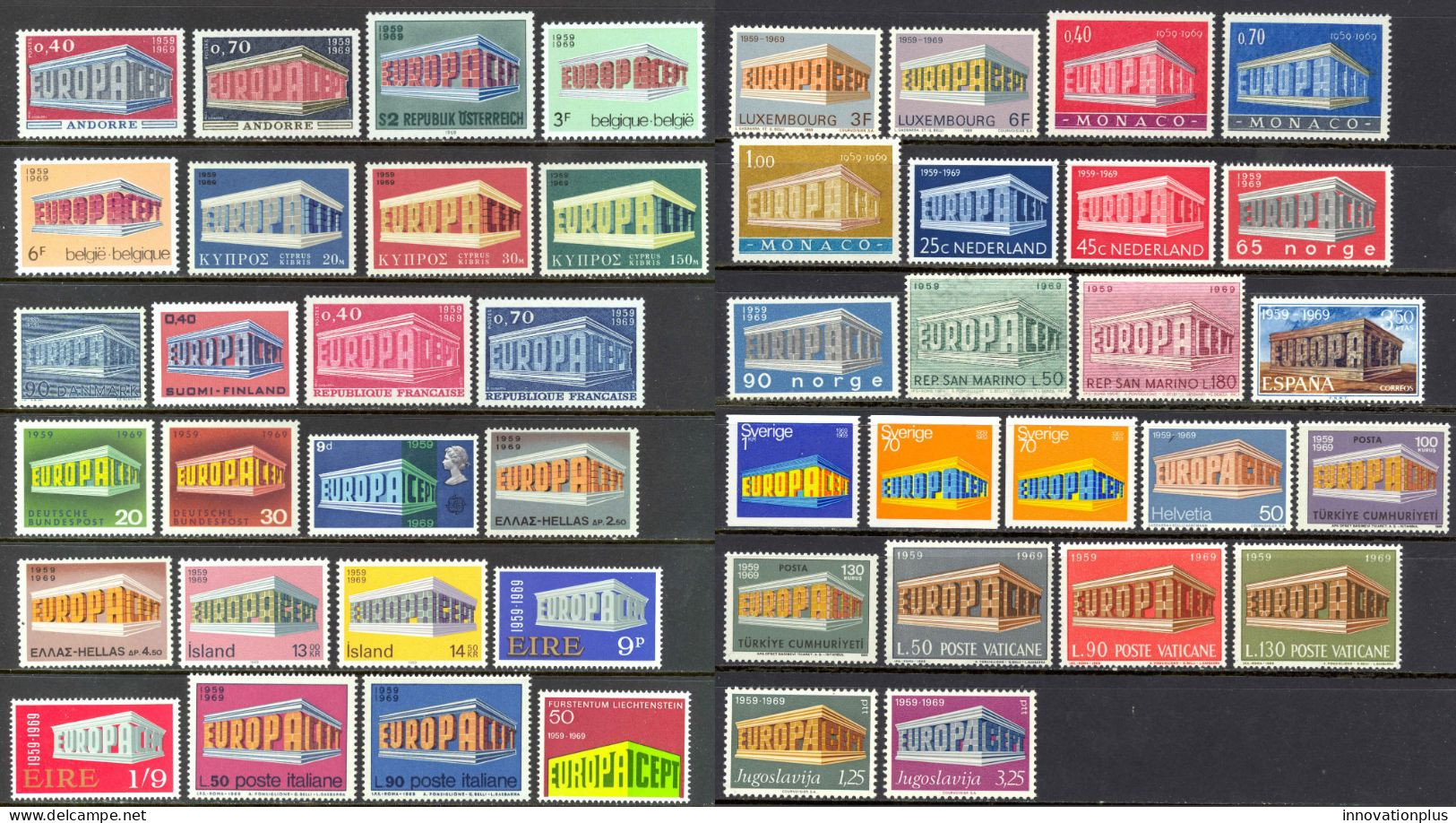 Europa 1969 MNH (a) Year Set  - 1969