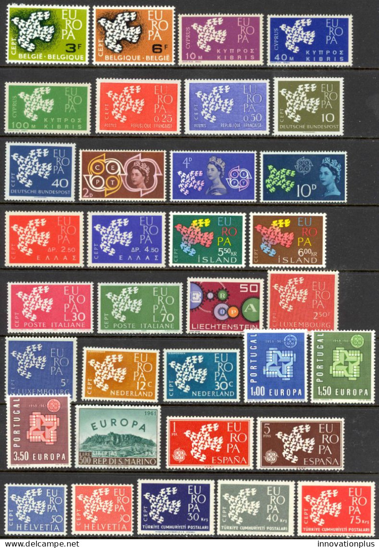 Europa 1961 MNH (a) Year Set  - 1961