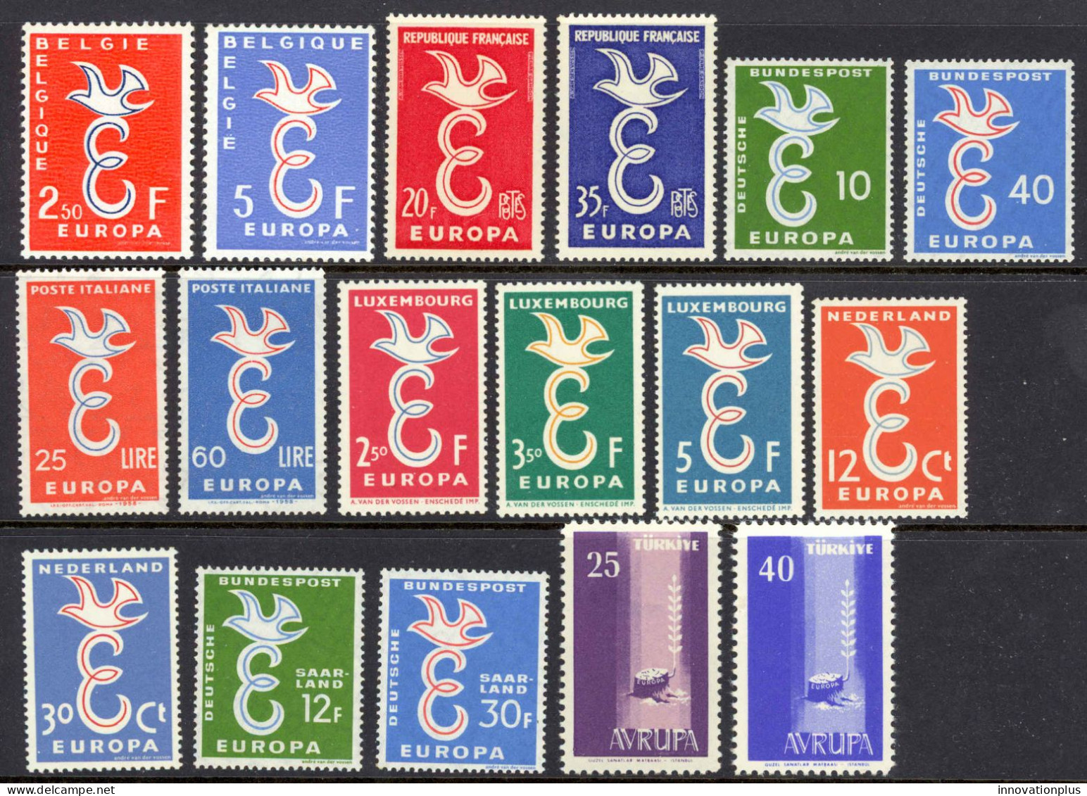 Europa 1958 MNH Year Set  - 1958