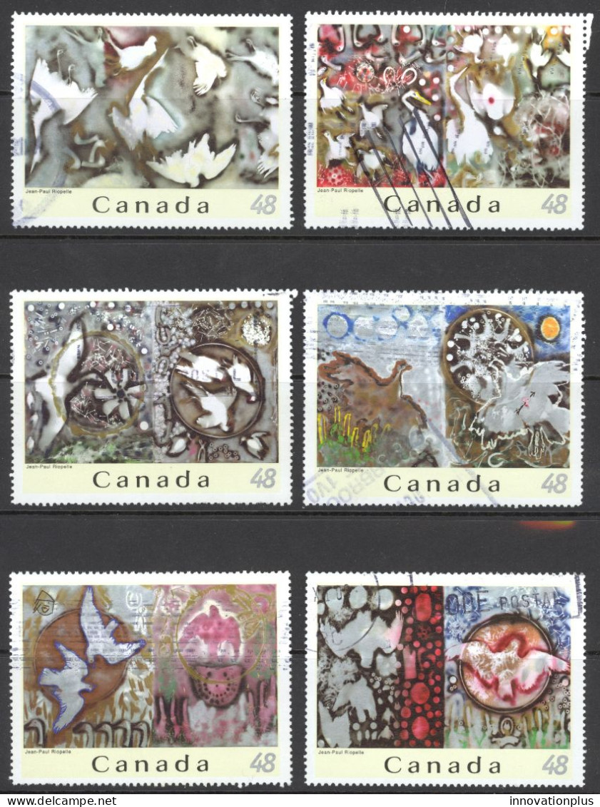 Canada Sc# 2002a-2002f Used Set/6 (f) 2003 48c Jean Paul Riopelle - Used Stamps