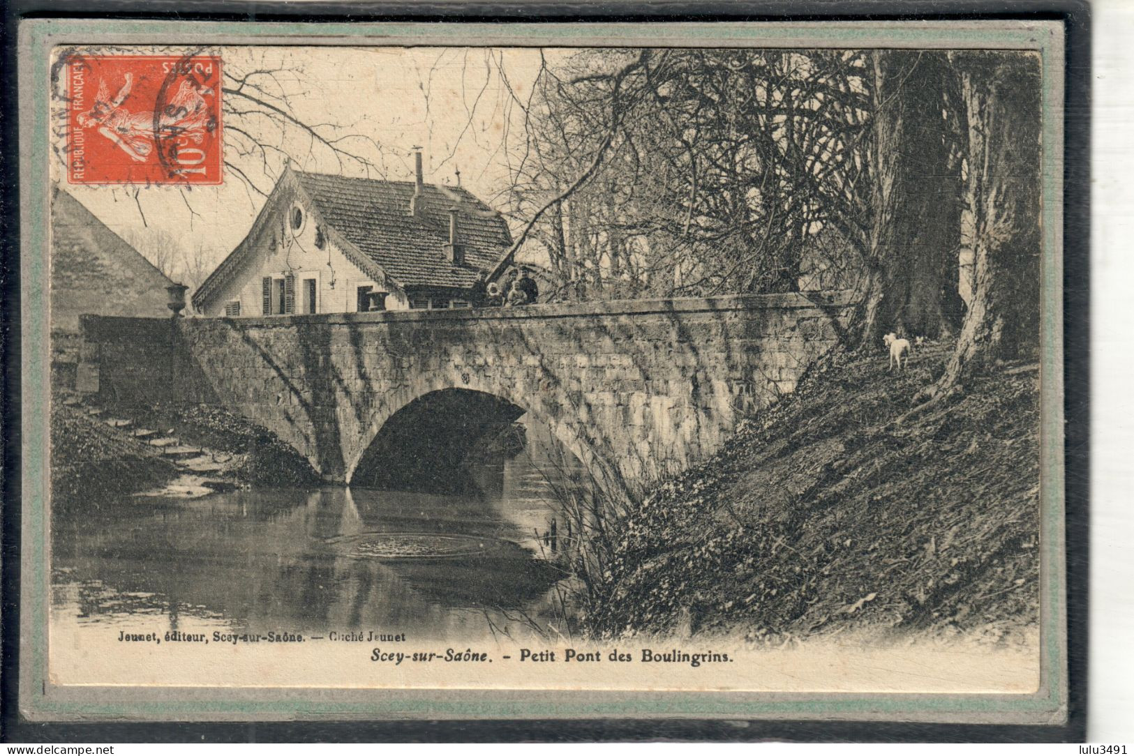 CPA - SCEY-sur-SAÔNE (70) - Aspect Du Quartier Du Petit Pont Des Boulingrins En 1908 - Scey-sur-Saône-et-Saint-Albin