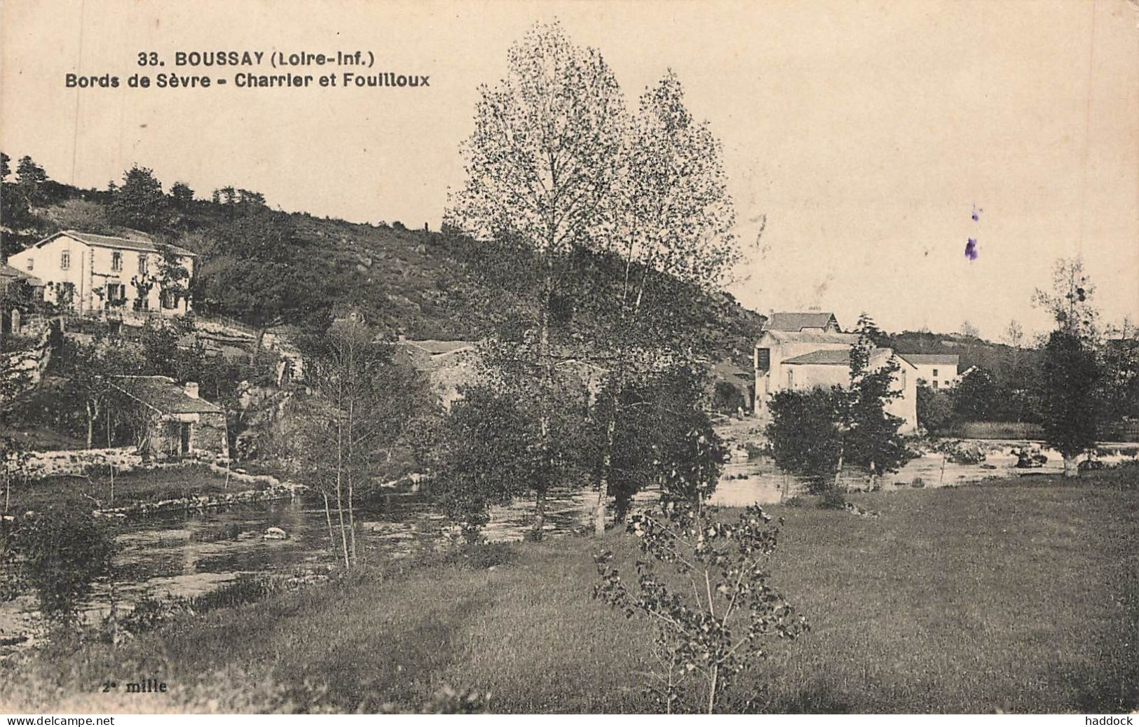 BOUSSAY : BORDS DE SEVRE - CHARRIER ET FOUILLOUX - Boussay