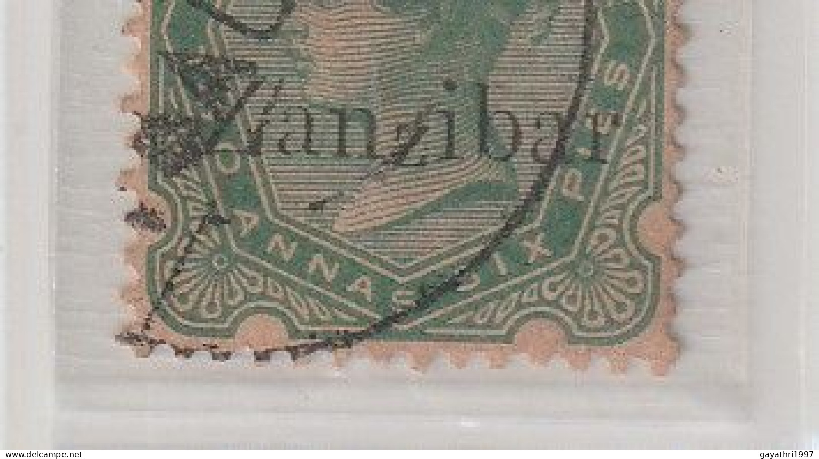 Zanzibar. 1895 Zanzibar Over Print India Queen Victoria Stamp . SG 8 O Second Z Italic Used Good Condition (sh 80) - Zanzibar (...-1963)