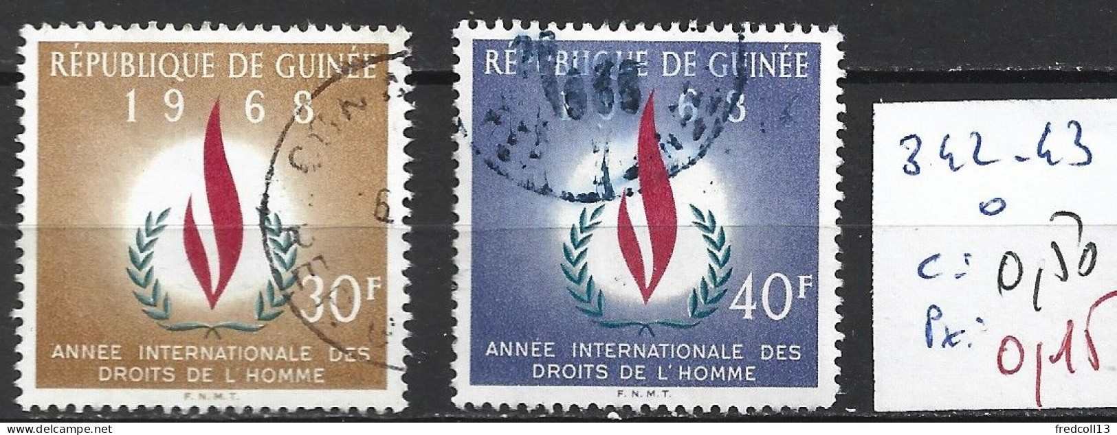 GUINEE 342-43 Oblitérés Côte 0.50 € - Guinée (1958-...)