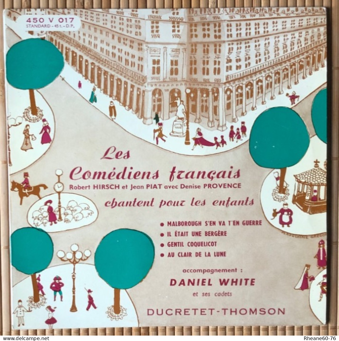 Ducretet-Thomson 45T DP (EP) - 450 V 017 - Les Comédiens Français Chantent Pour Les Enfants - Pochette Couleur « beige » - Formats Spéciaux