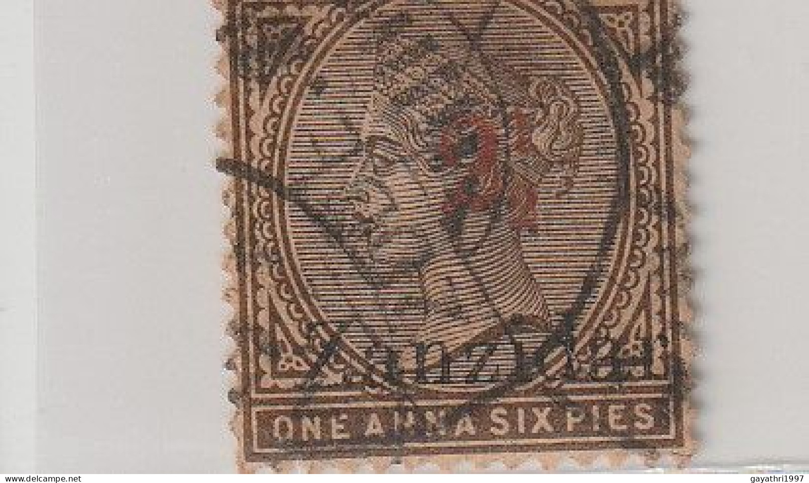 Zanzibar. 1895 Zanzibar Over Print India Queen Victoria Stamp . SG 22 J Zanzidar  Used Good Condition (sh 82) - Zanzibar (...-1963)