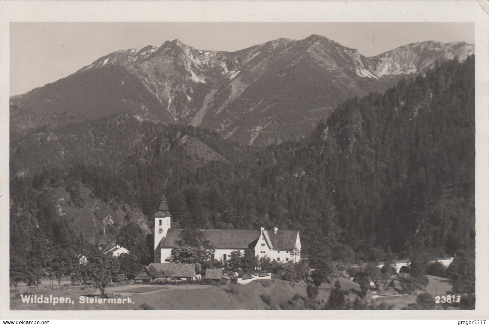 E2819) WILDALPEN - Steiermark - Kirche Und Wiese Vor Den Bergen ALT! 1932 - Wildalpen