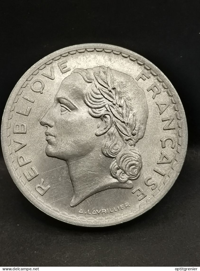 5 FRANCS LAVRILLIER ALUMINIUM 1947 FRANCE - 5 Francs