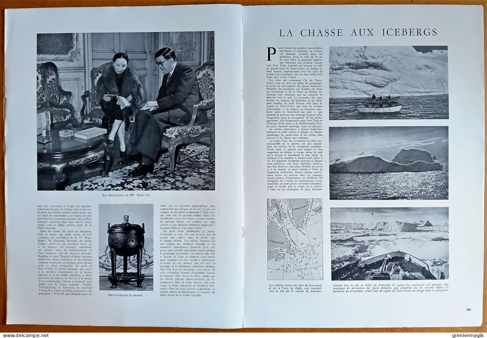 France Illustration N°28 13/04/1946 Pourquoi l'Allemagne n'a pas pu fabriquer sa bombe atomique/Ambassade de Chine