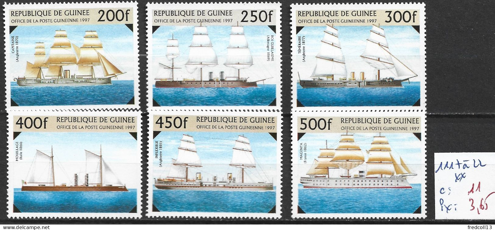 GUINEE 1117 à 22 ** Côte 11 € - Guinée (1958-...)