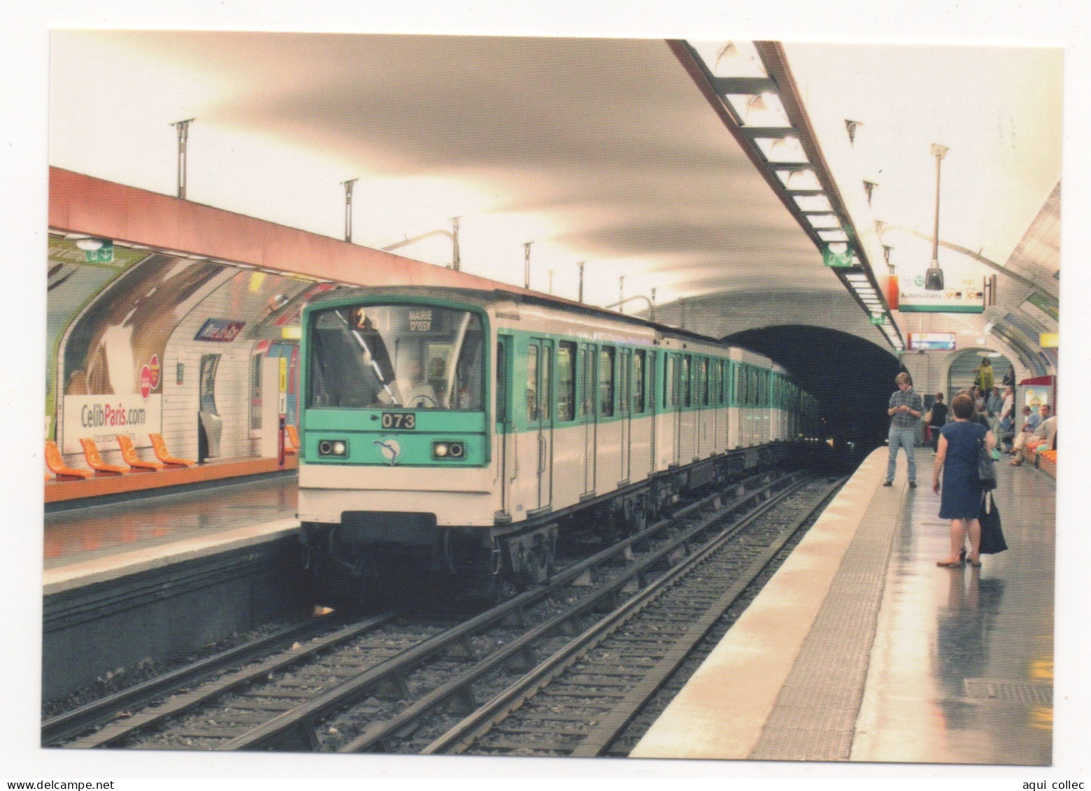 CART'ENRTAIN 2016 LA RAME MF 67 N°073 DE LA LIGNE 12 (MAIRIE D'ISSY-AUBERVILLIERS) DU MÉTRO DE LA RATP - Subway