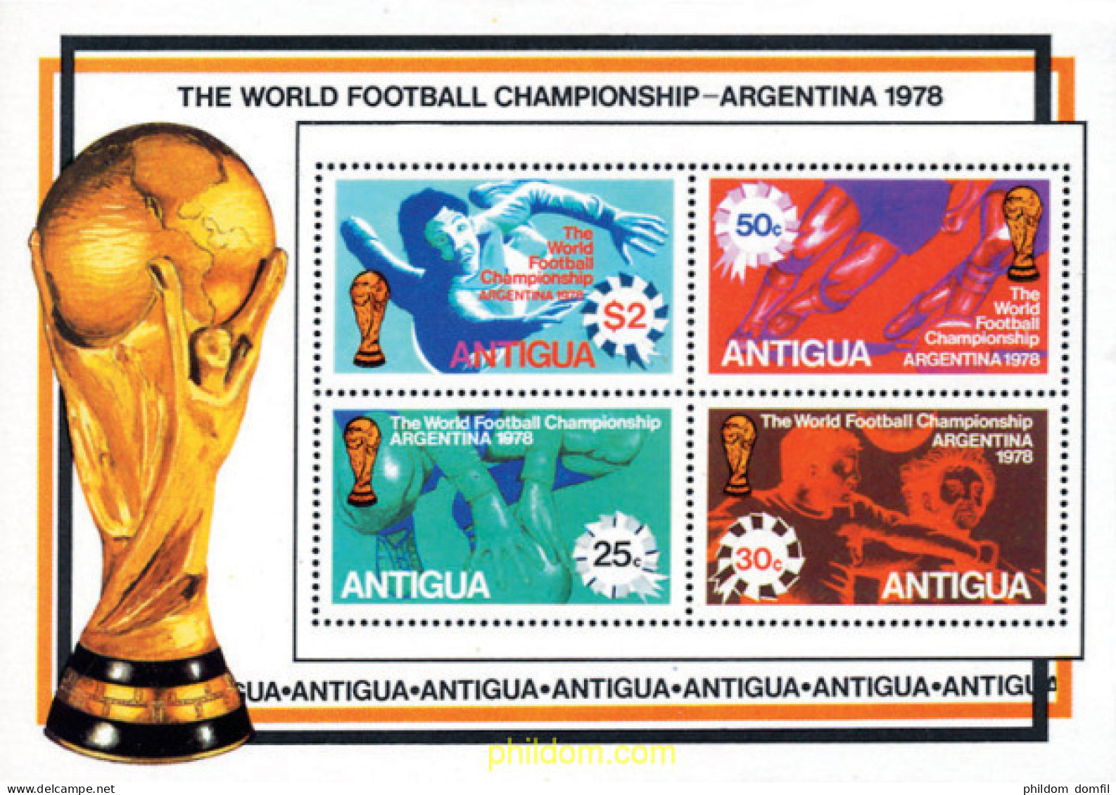 46684 MNH ANTIGUA 1978 COPA DEL MUNDO DE FUTBOL. ARGENTINA-78 - Otros & Sin Clasificación