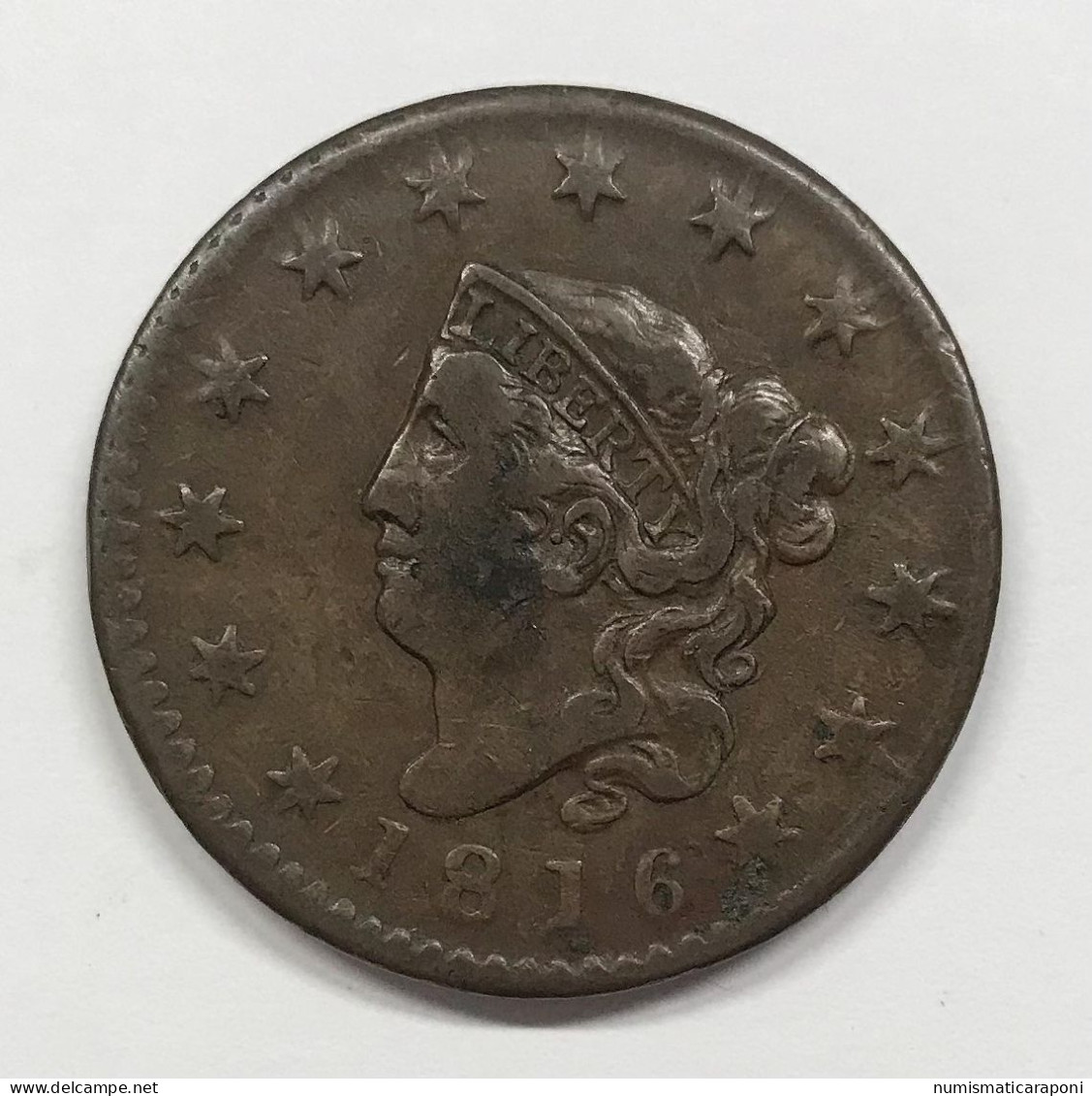 USA  U.s.a. 1 CENT 1816 Liberty Km#45 E.1326 - 1816-1839: Coronet Head