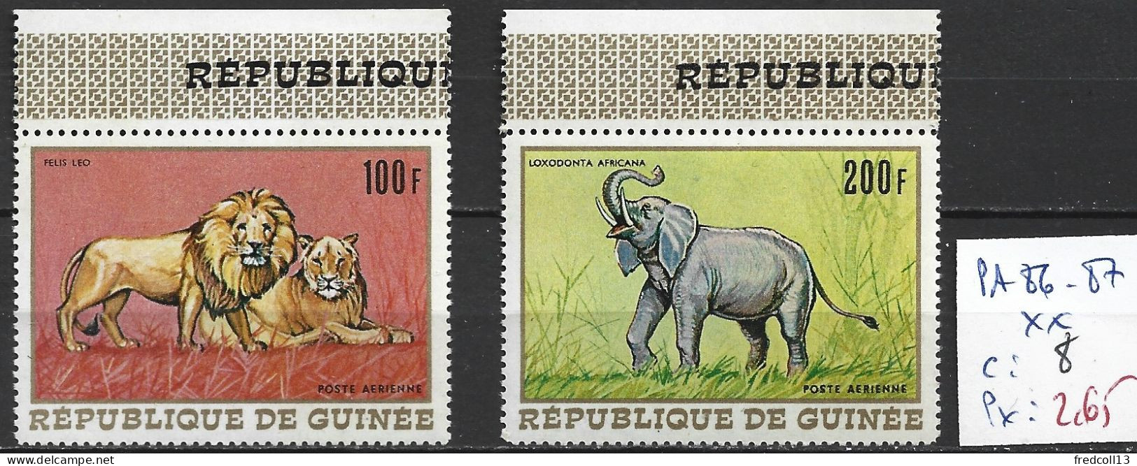 GUINEE PA 86-87 ** Côte 8 € - Guinée (1958-...)