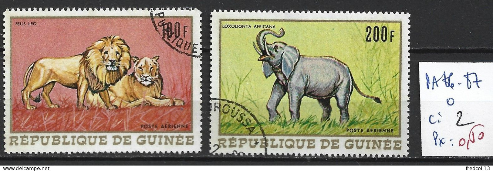 GUINEE PA 86-87 Oblitérés Côte 2 € - Guinée (1958-...)