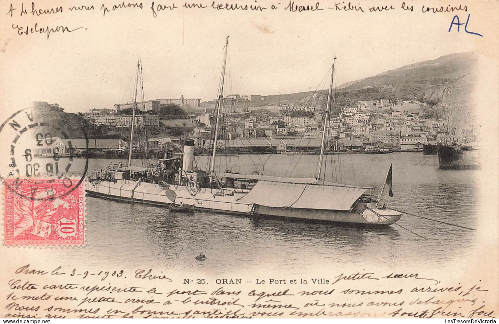 ALGERIE - Oran - Le Port Et La Ville - Carte Postale Ancienne - Oran