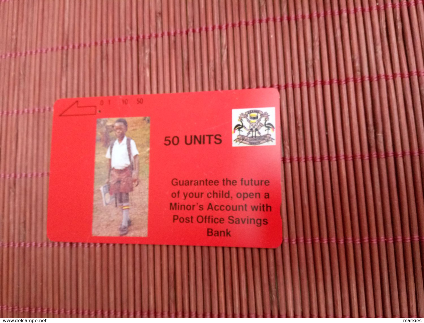 50 Units Phonecard Used Rare - Uganda